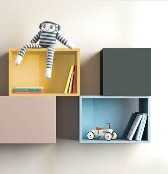 Modulo 36&8 con frontale in vetro opaco Castagno
