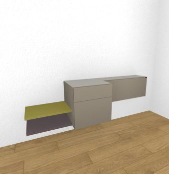 Composizione 36e8 contenitori e ripiani