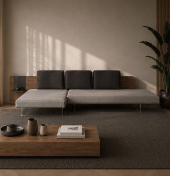 Divano Air Wildwood Sofa con schienale in legno