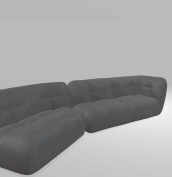 Happening Lipparini Sofa - Medium Gray