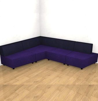 Slide sofa - Purple and Blue
