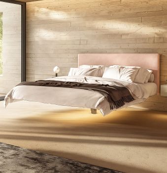 Letto Fluttua con Testata H 75 Barkley Cipria