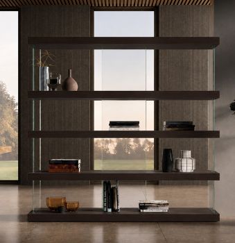 Libreria Air Laccato Castagno L 147