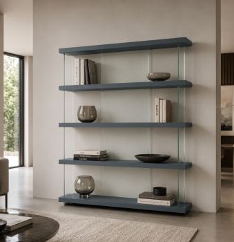 Libreria Air - Laccato Baltico 