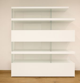 Air White Lacquered Bookcase