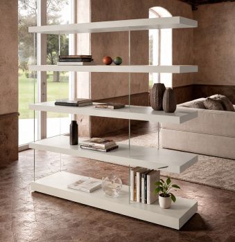 Libreria Air Laccato Mandorla