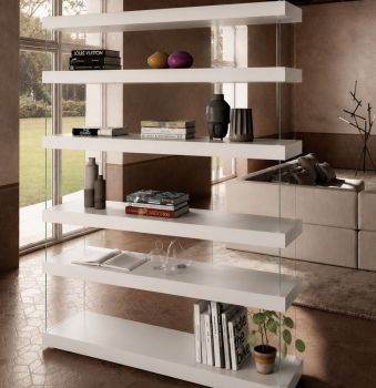 Libreria Air - Laccato Bianco - L 147,2
