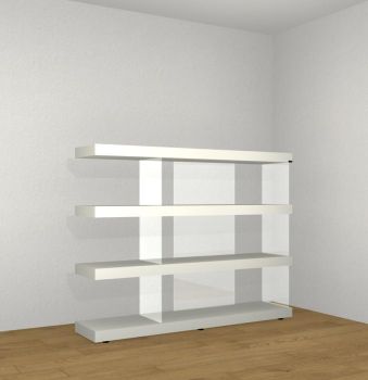 Libreria Air - Laccato Bianco - L 184