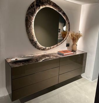 Dresser Tundra metal e Xglass Emperador