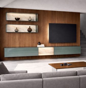 Parete Attrezzata TV 36e8 Glass