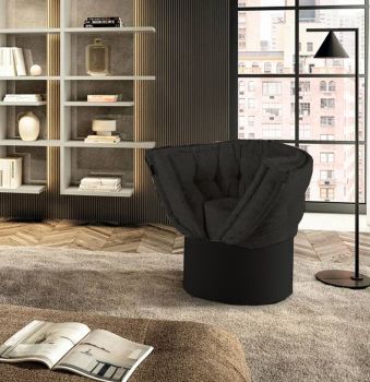 Huggy armchair colour Black