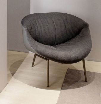 Nacho Leather and Fabric Club Armchair