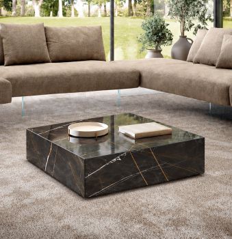 Materia xGlass Sahara Noir Gloss Coffee Table