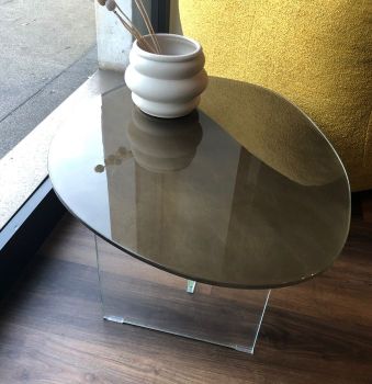 Pleasure coffee table in glossy Bronze Xglass