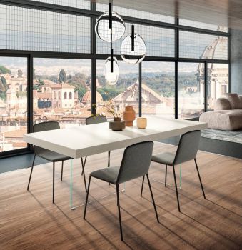 Tavolo Air Laccato Bianco L 120