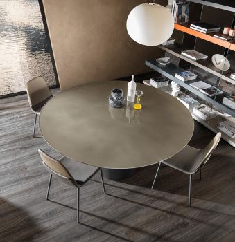 Tavolo Janeiro in vetro Xglass Titanio
