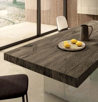 Air table with a Wildwood Gray top