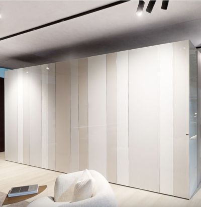 Now wardrobe with polished glass doors