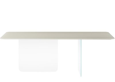 Air soft table - Cocco gloss lacquered glass