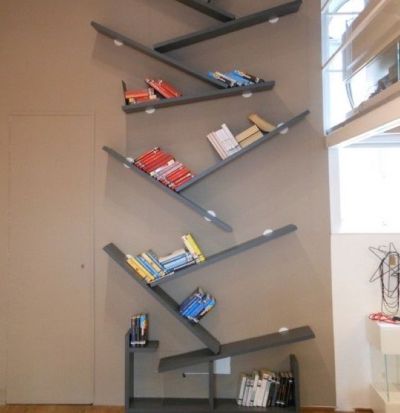 DiagoLinea - Libreria a muro asimmetrica
