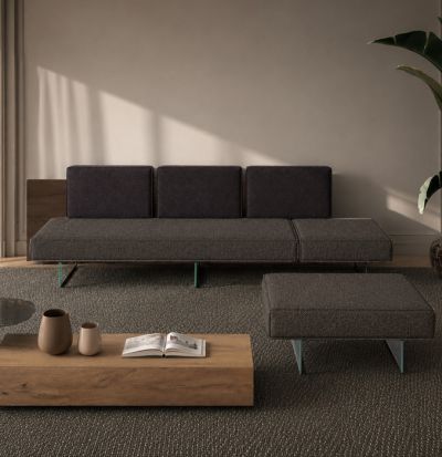 Divano Air Wildwood Sofa Lineare con pouf