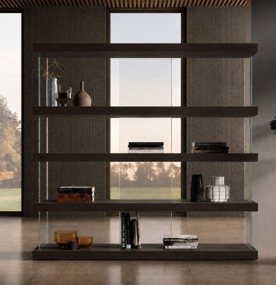 Libreria Air Laccato Castagno L 147
