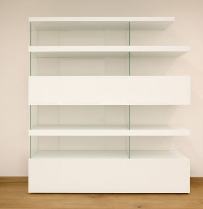 Air White Lacquered Bookcase