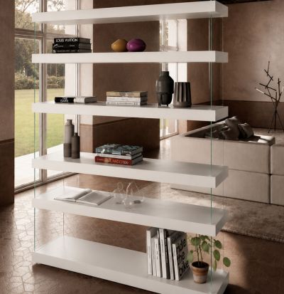 Libreria Air - Laccato Bianco - L 147,2
