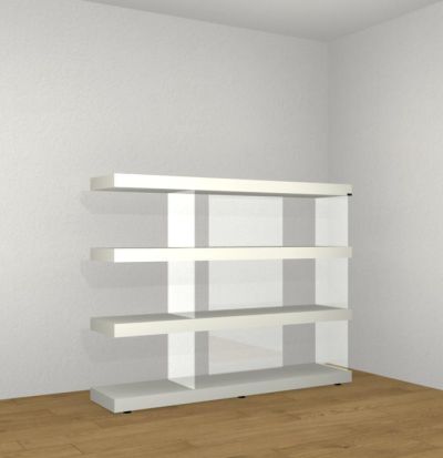 Libreria Air - Laccato Bianco - L 184