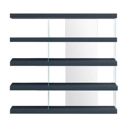Glass Air bookcase in Dark Blue on Sale | Outlet LAGO