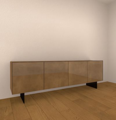 Madia Materia in vetro xGlass Lucido Bronzo