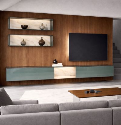 Parete Attrezzata TV 36e8 Glass