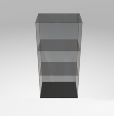Smoked Grey Glass Storage