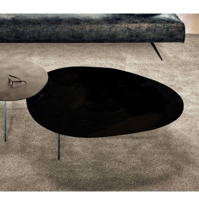 Pleasure Coffee Table - Polished Glass Black