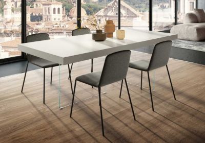 Tavolo Air Laccato Bianco L 120